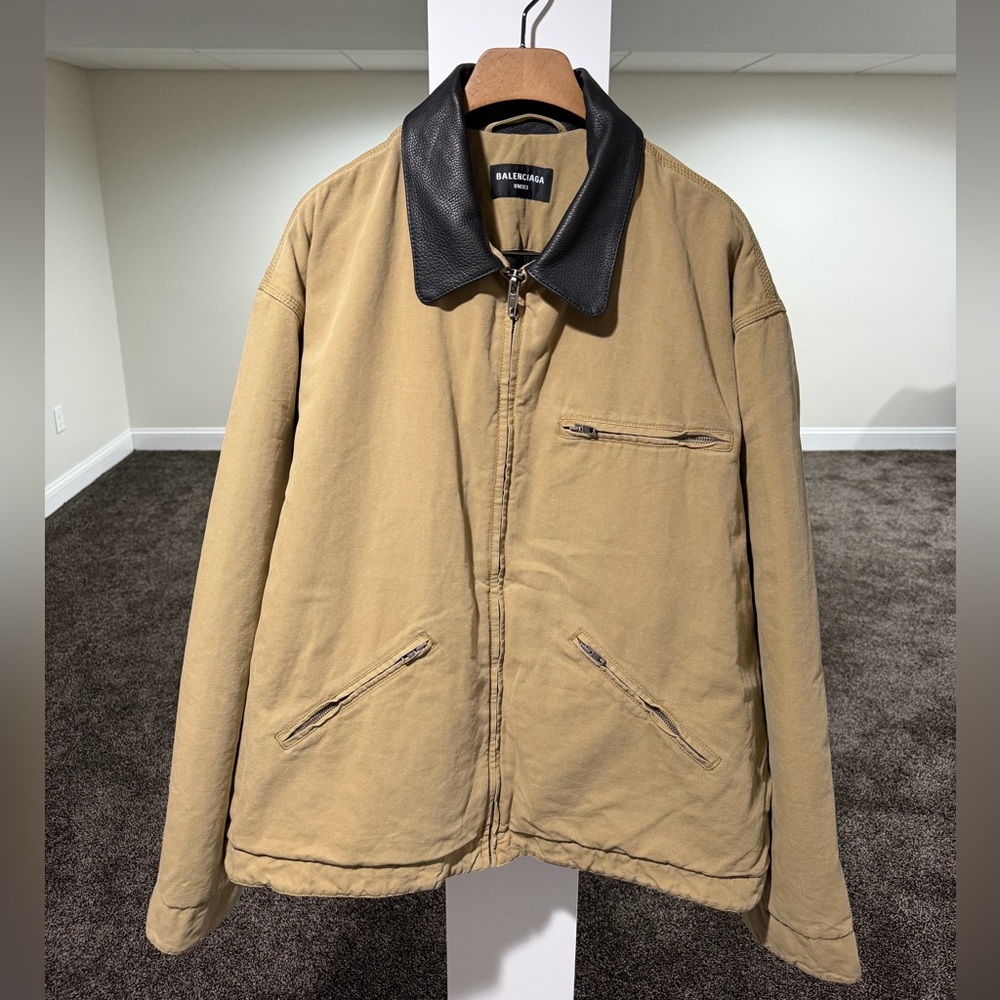Balenciaga FW21 Demna Canvas Oversized Worker Jacket